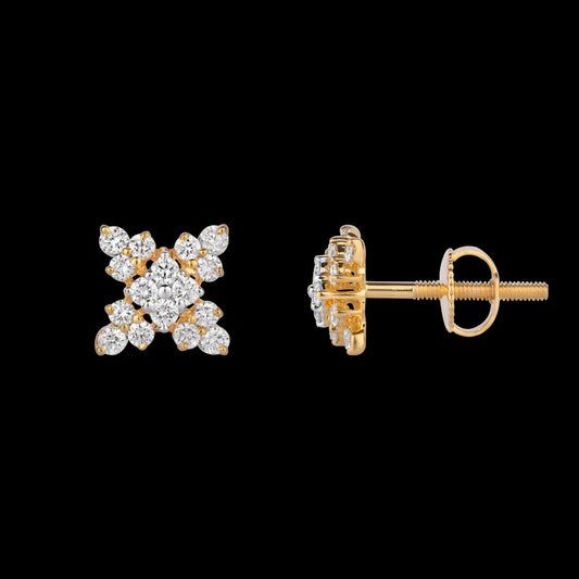 14K Rose Gold Diamond Earrings - 0.28ct SI-IJ
