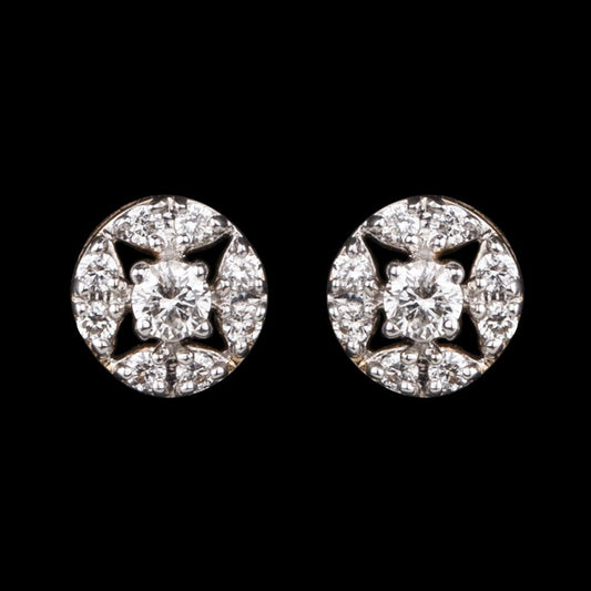 14K Yellow Gold Diamond Earrings - 0.28ct SI-IJ