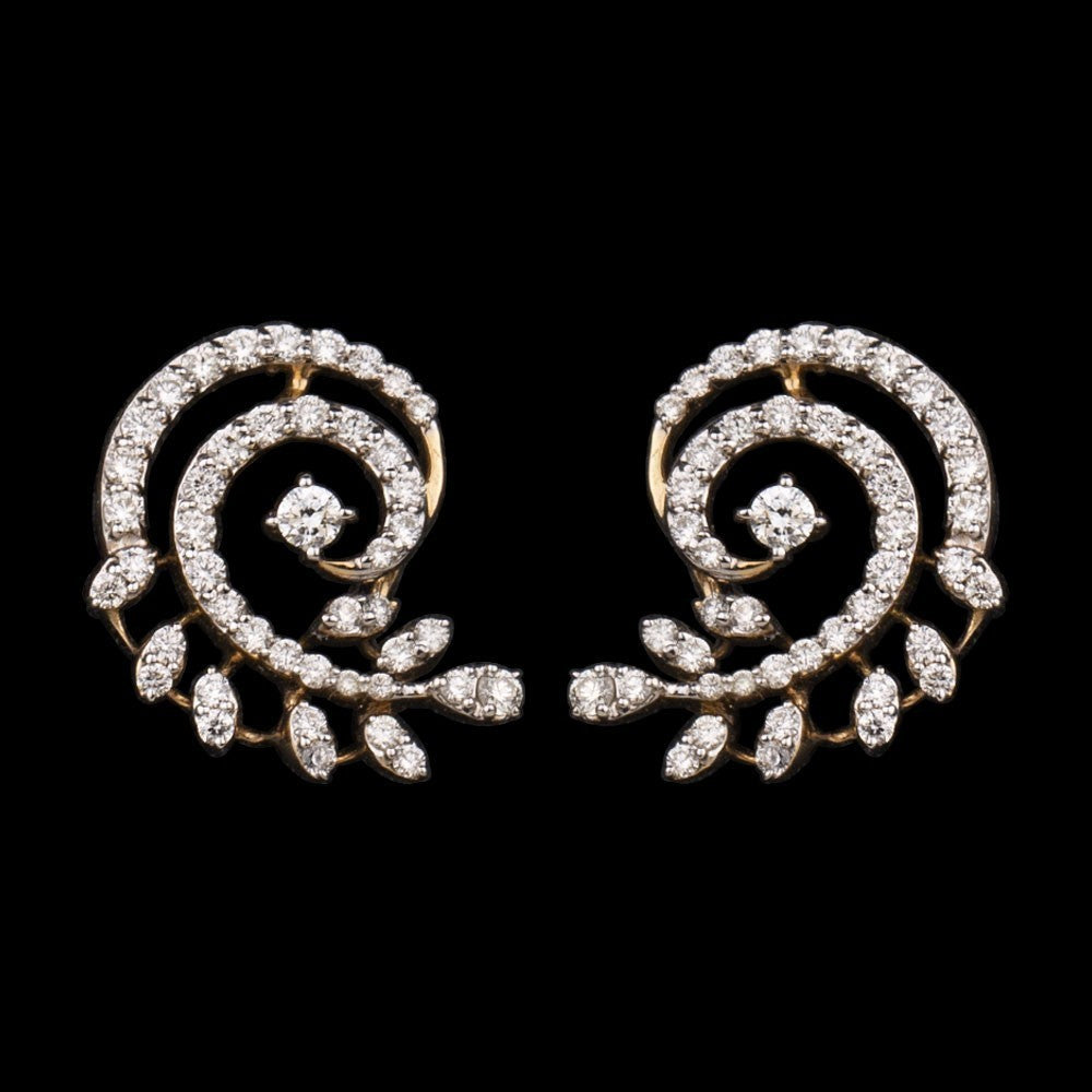 14K Yellow Gold Diamond Earrings - 0.54ct VS-GH