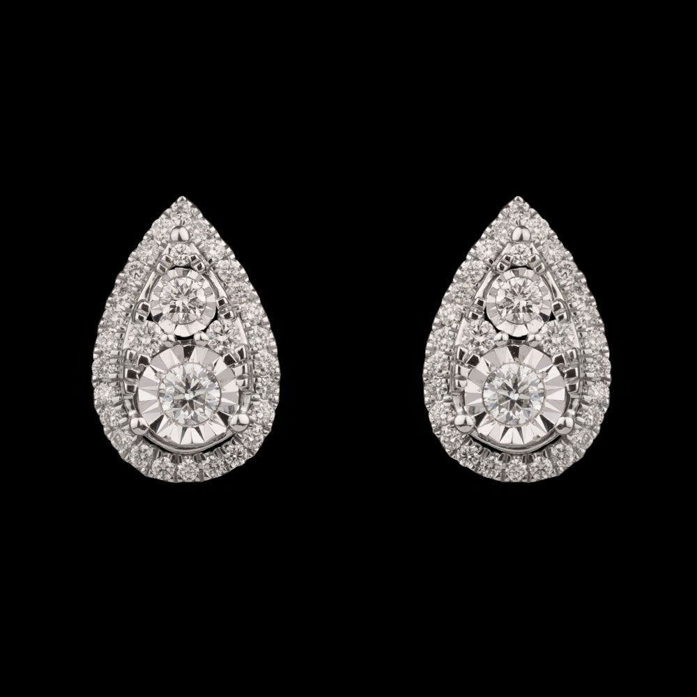 14K Yellow Gold Diamond Earrings - 0.61ct SI-GH