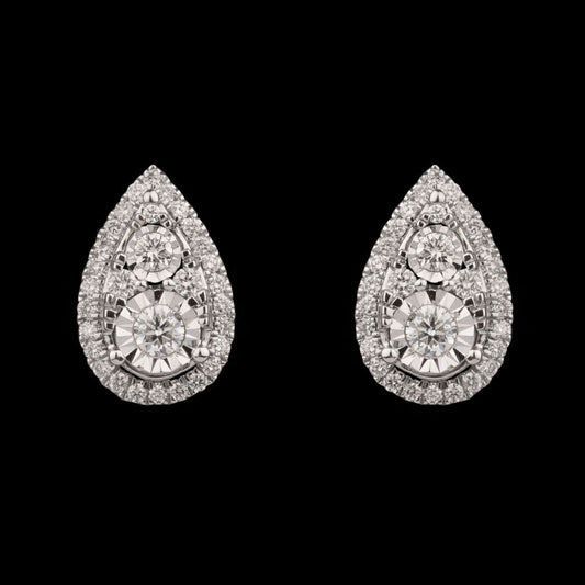 14K Yellow Gold Diamond Earrings - 0.61ct SI-GH