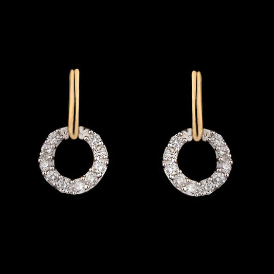 14K Yellow Gold Diamond Earrings - 0.29ct SI-GH