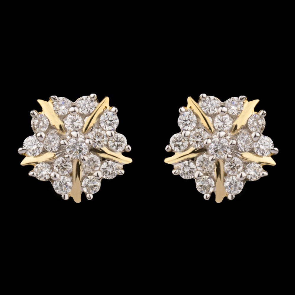 14K Rose Gold Diamond Earrings - 0.35ct SI-GH
