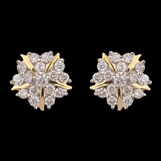 14K Rose Gold Diamond Earrings - 0.35ct SI-GH