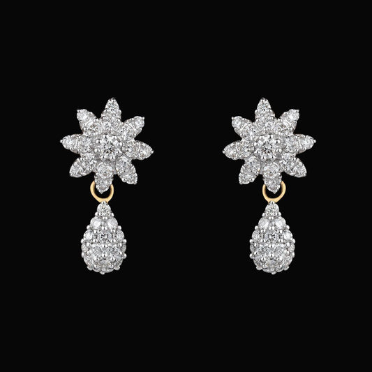 14K Yellow Gold Diamond Earrings - 0.66ct SI-IJ