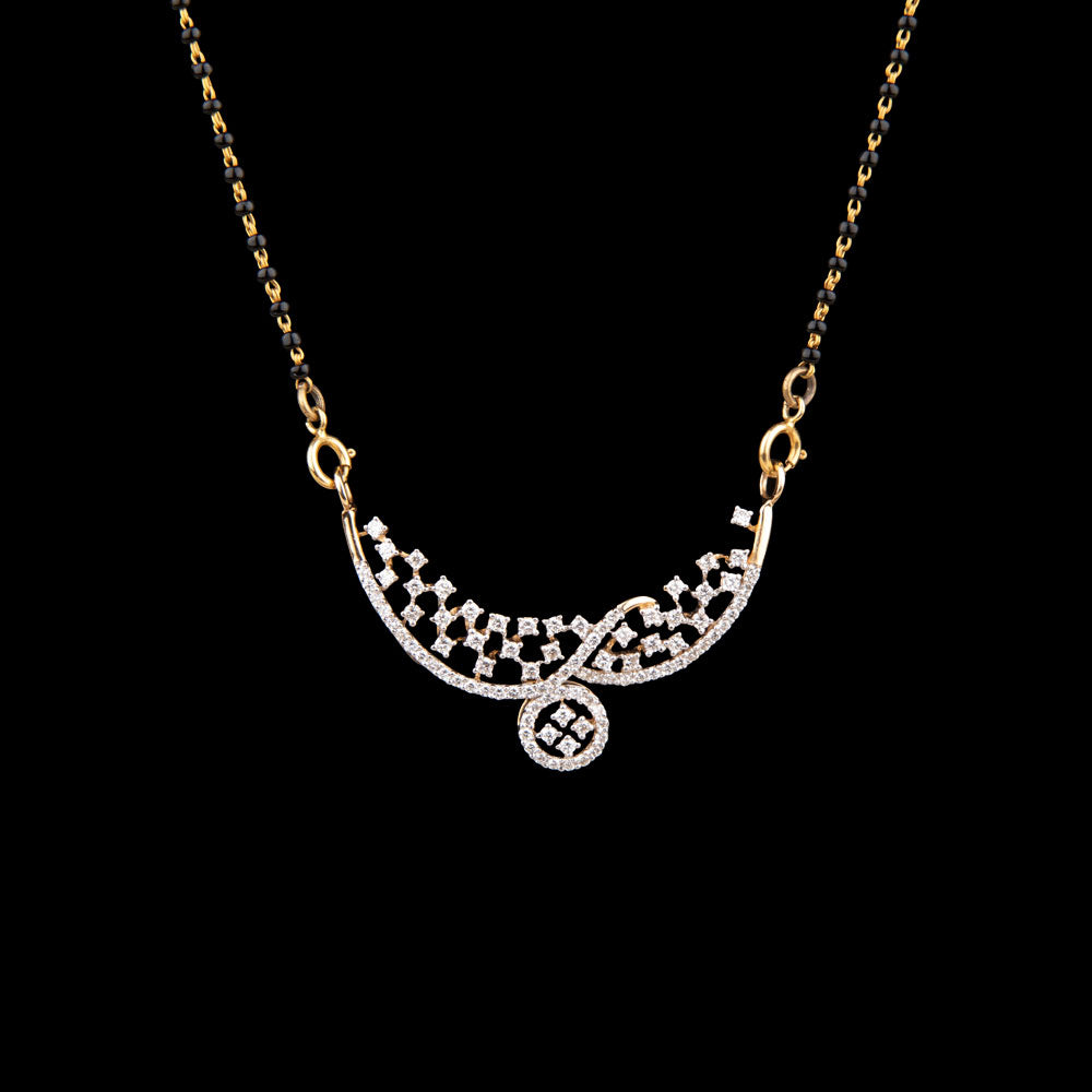 14K Yellow Gold Diamond Pendant - 0.59ct SI-GH