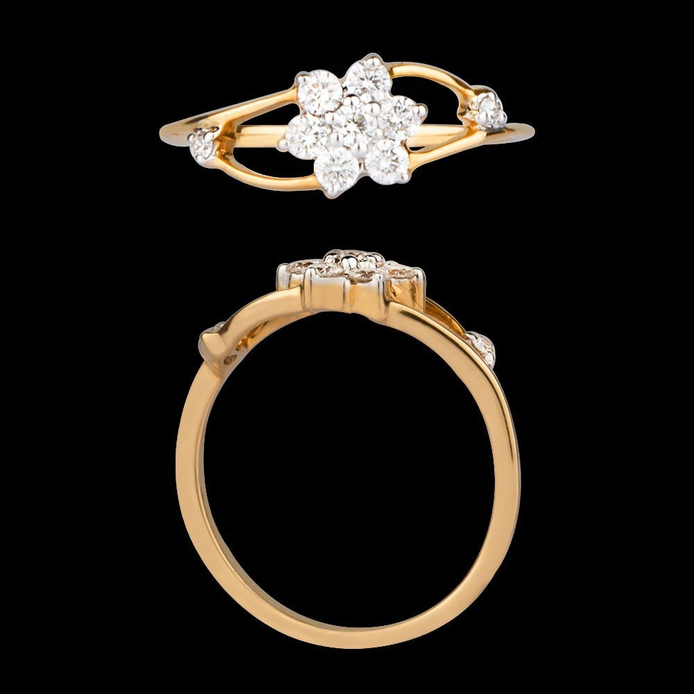 14K Yellow Gold Diamond Ring - 0.26ct VS-SI-HI
