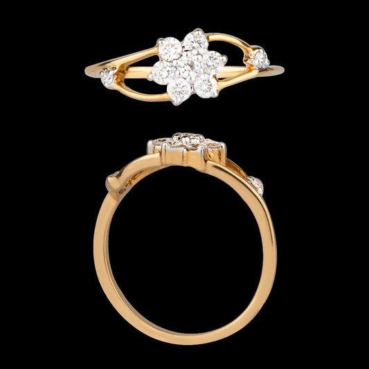14K Yellow Gold Diamond Ring - 0.26ct VS-SI-HI