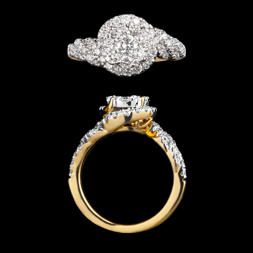 14K Yellow Gold Diamond Ring - 1.2ct SI-IJ