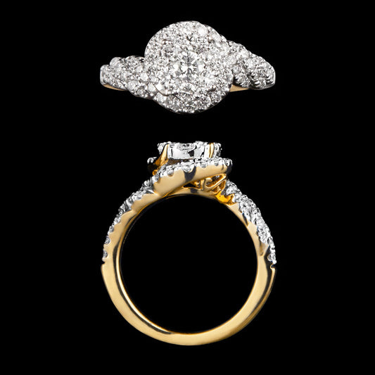 14K Yellow Gold Diamond Ring - 1.2ct SI-IJ