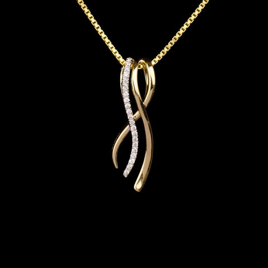 14K Rose Gold Diamond Pendant - 0.07ct SI-IJ