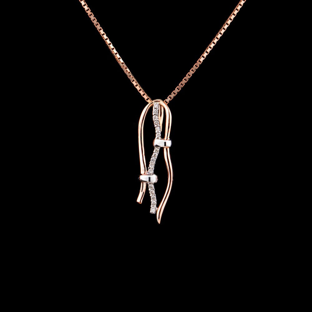 14K Yellow Gold Diamond Pendant - 0.06ct SI-IJ