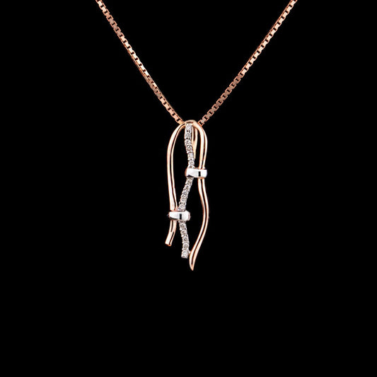 14K Yellow Gold Diamond Pendant - 0.06ct SI-IJ