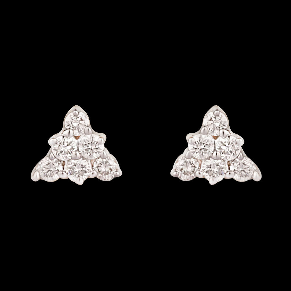 14K Yellow Gold Diamond Earrings - 0.16ct SI-GH