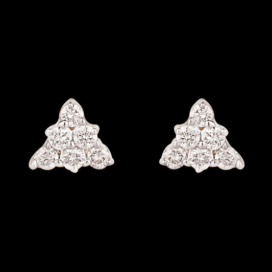 14K Yellow Gold Diamond Earrings - 0.16ct SI-GH