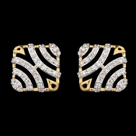 14K Yellow Gold Diamond Earrings - 0.24ct VVS-VS-GH