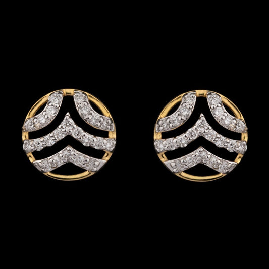 14K Yellow Gold Diamond Earrings - 0.17ct VVS-VS-HI