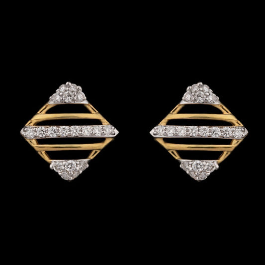 14K Yellow Gold Diamond Earrings - 0.28ct VVS-VS-GH
