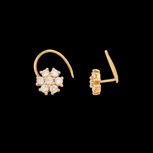 18K Yellow Gold Diamond Nosepin - 0.241ct VVS-VS-IJ