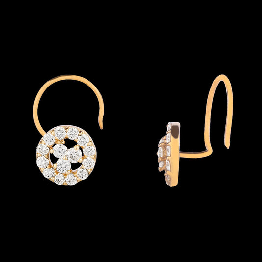 14K Yellow Gold Diamond Nosepin - 0.22ct VS-HI