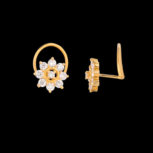 14K Yellow Gold Diamond Nosepin - 0.19ct VVS-VS-GH