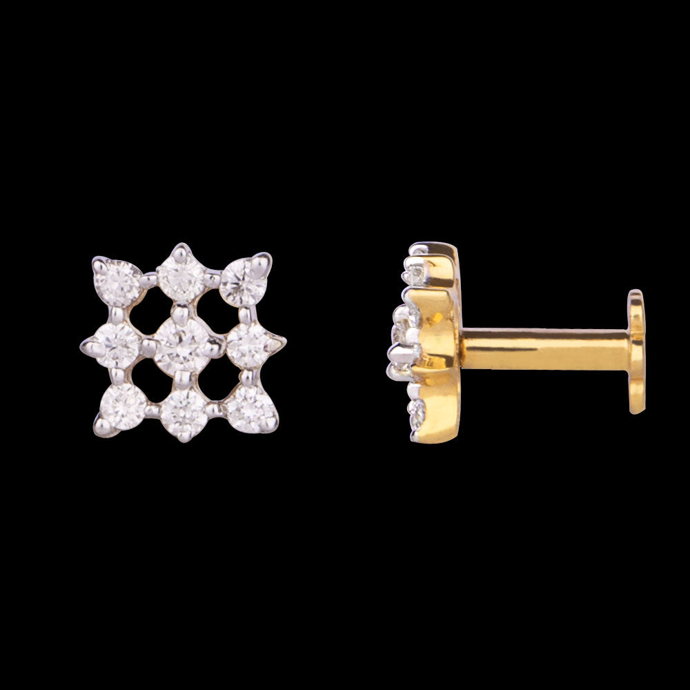 14K Rose Gold Diamond Nosepin - 0.1ct VS-HI