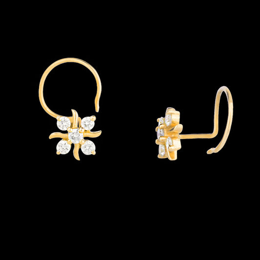 14K Yellow Gold Diamond Nosepin - 0.12ct VS-SI-GH