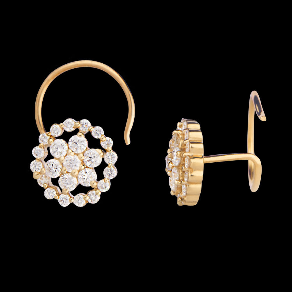 14K Yellow Gold Diamond Nosepin - 0.17ct VVS-VS-GH