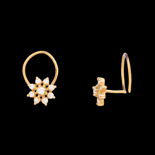 14K Yellow Gold Diamond Nosepin - 0.06ct VS-GH
