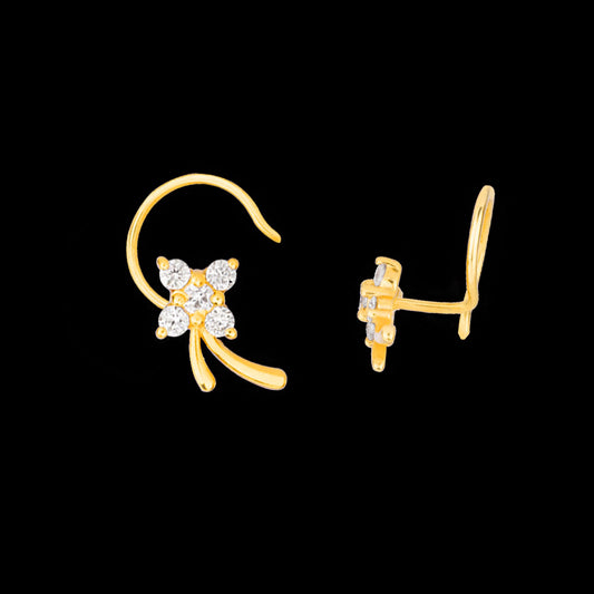14K Yellow Gold Diamond Nosepin - 0.07ct VS-SI-GH