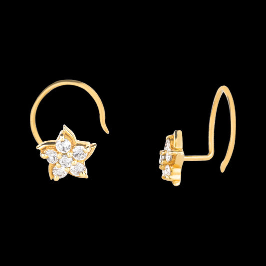 14K Yellow Gold Diamond Nosepin - 0.13ct VS-GH