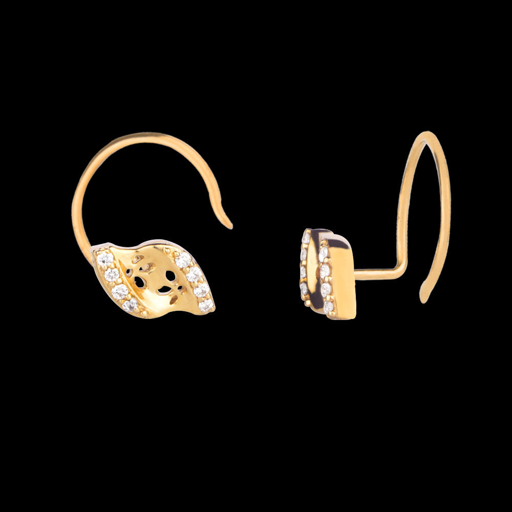 18K Yellow Gold Diamond Nosepin - 0.034ct VVS-VS-IJ