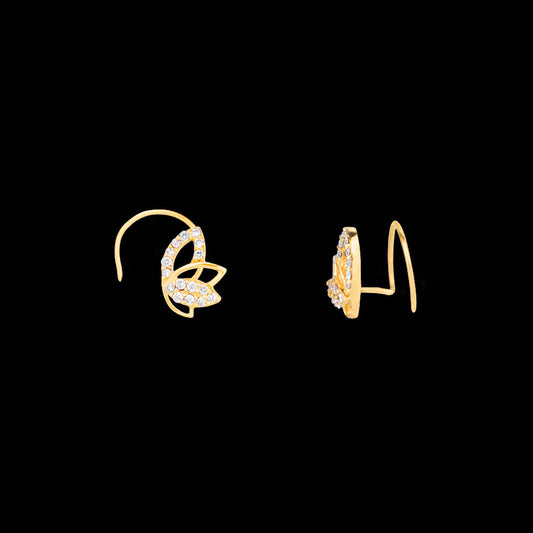 14K Yellow Gold Diamond Nosepin - 0.09ct VVS-VS-HI