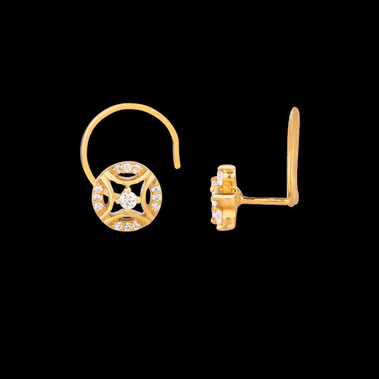 14K Yellow Gold Diamond Nosepin - 0.1ct VS-HI