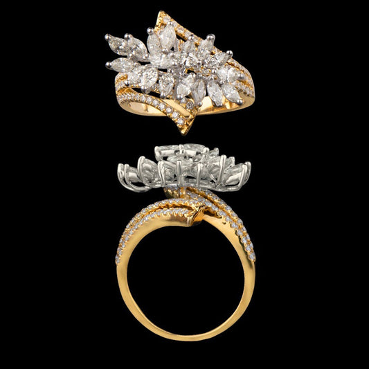 14K Yellow Gold Diamond Ring - 1.7ct SI-HIJ