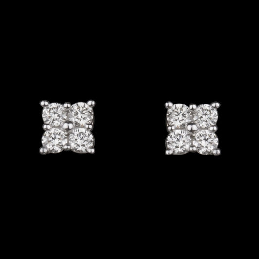 14K Yellow Gold Diamond Earrings - 0.28ct VVS-VS-IJ