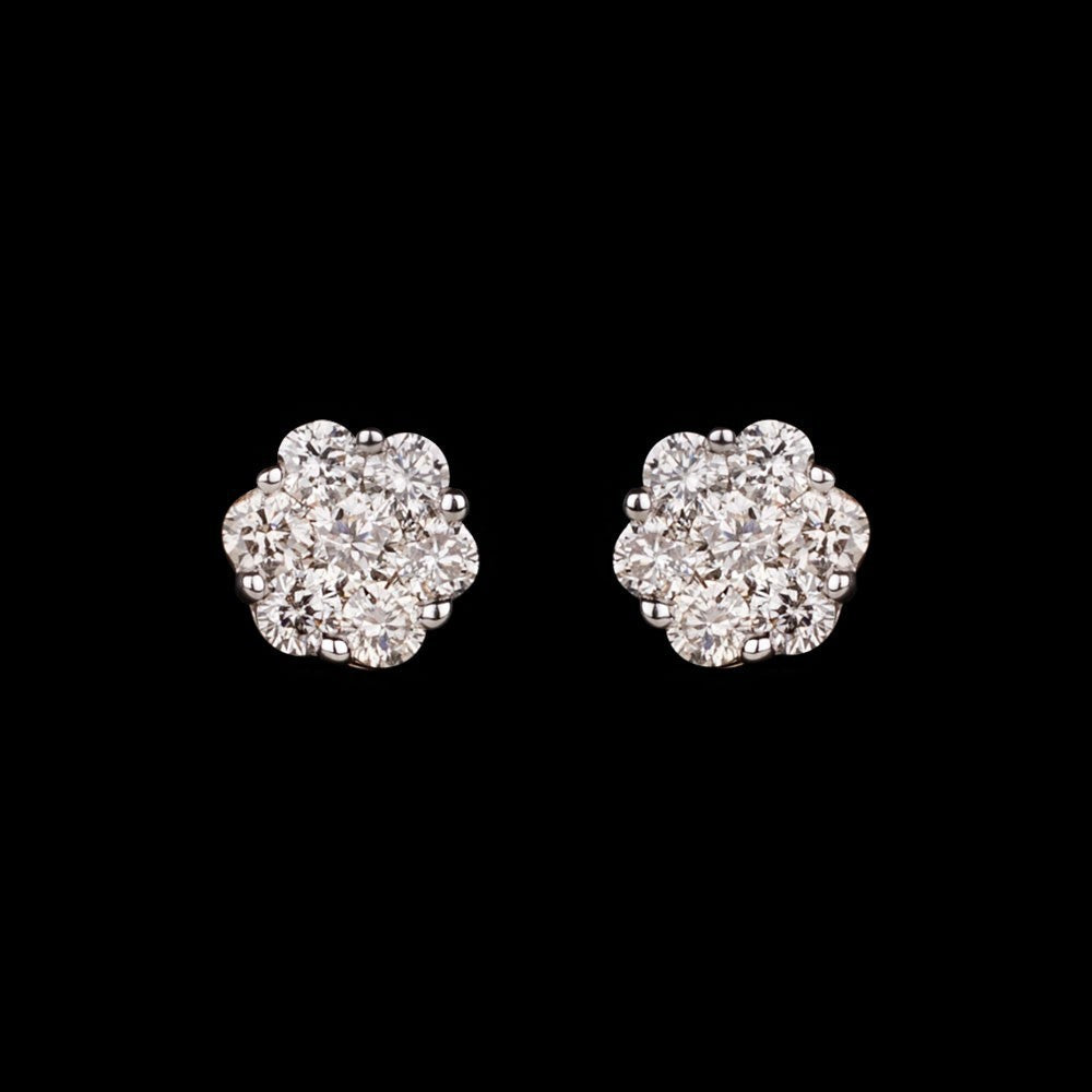 14K Yellow Gold Diamond Earrings - 0.45ct SI-IJ