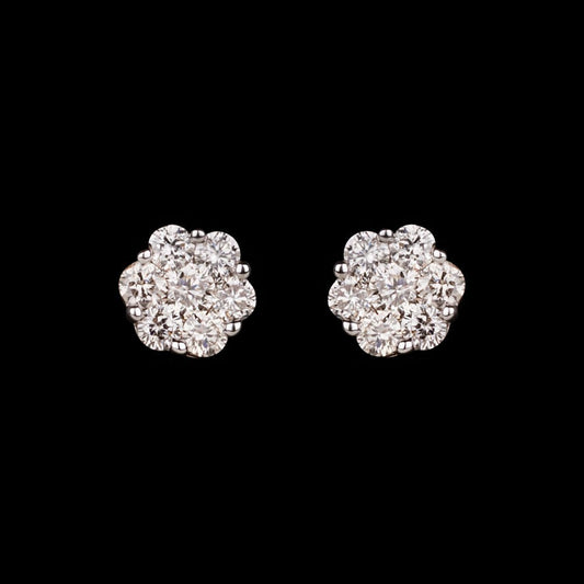 14K Yellow Gold Diamond Earrings - 0.45ct SI-IJ