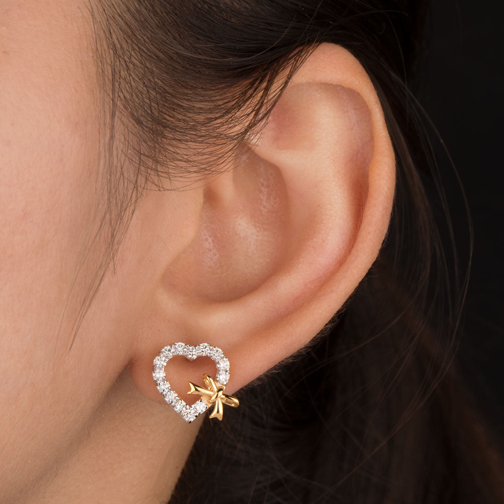 14K Yellow Gold Diamond Earrings - 0.6ct VVS-VS-GH