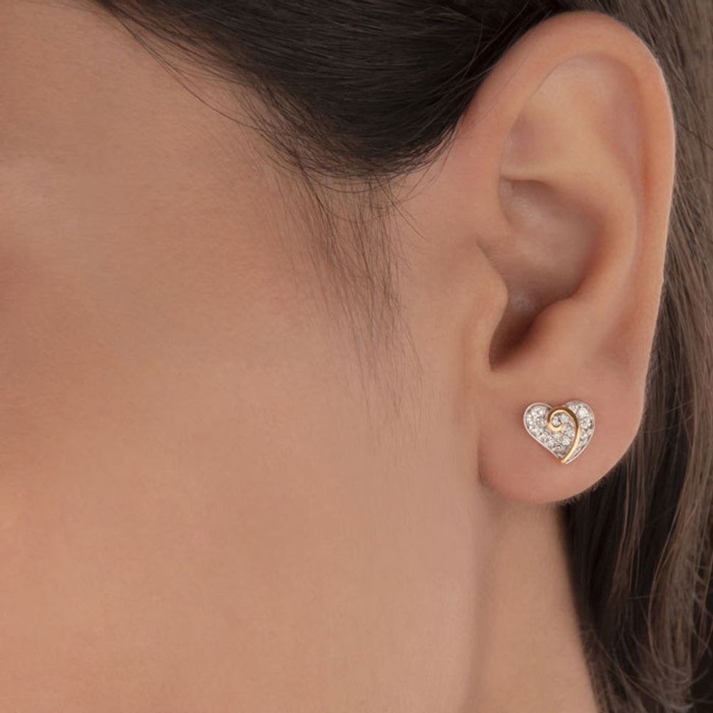 14K Yellow Gold Diamond Earrings - 0.28ct VVS-VS-GH