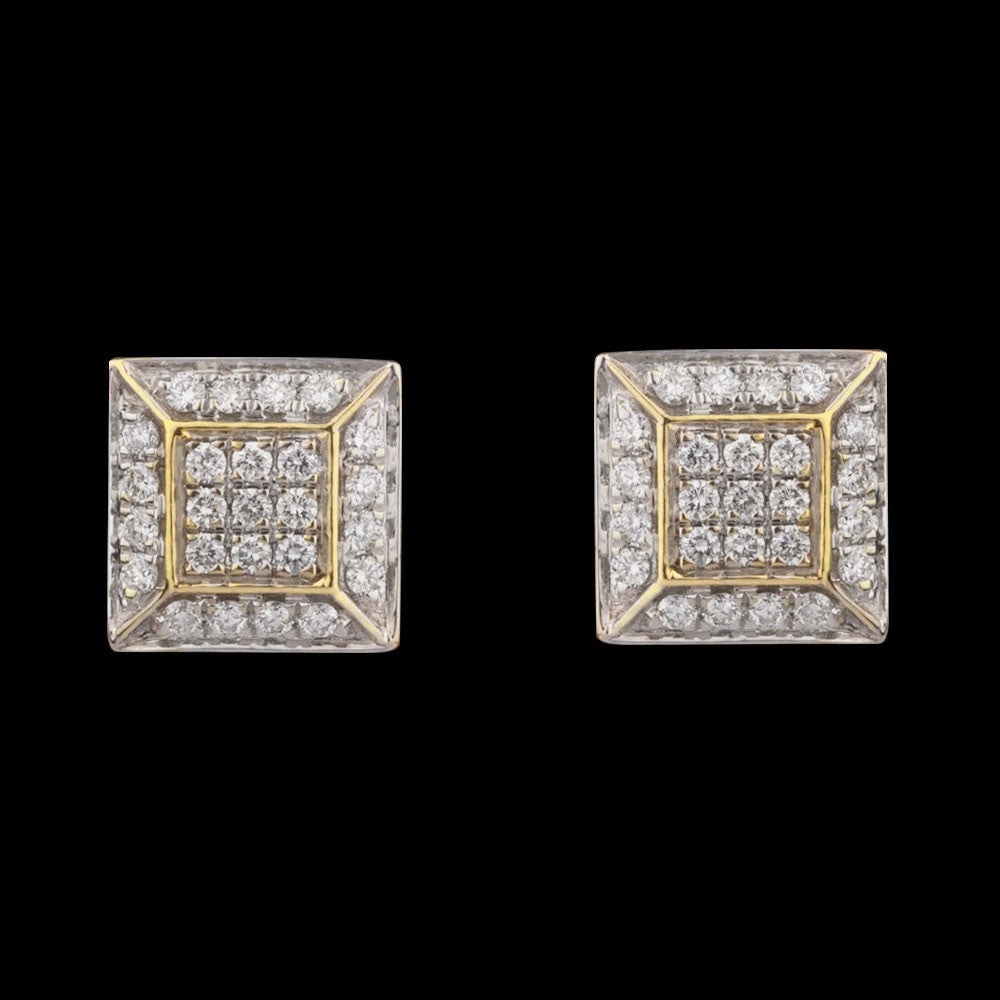 14K Yellow Gold Diamond Earrings - 0.35ct VVS-VS-GH