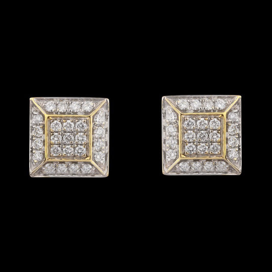 14K Yellow Gold Diamond Earrings - 0.35ct VVS-VS-GH