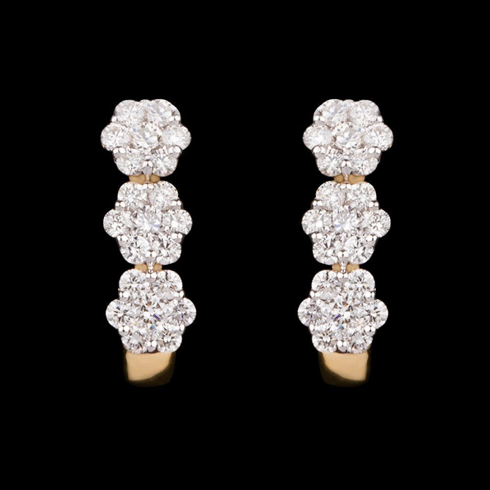 14K Yellow Gold Diamond Earrings - 0.4ct VVS-VS-GH
