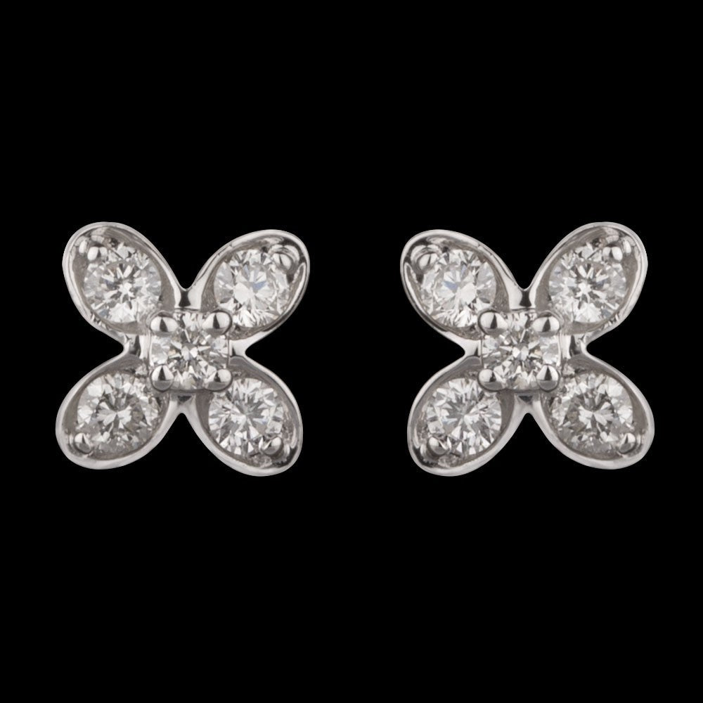 14K Yellow Gold Diamond Earrings - 0.19ct VS-SI-HI