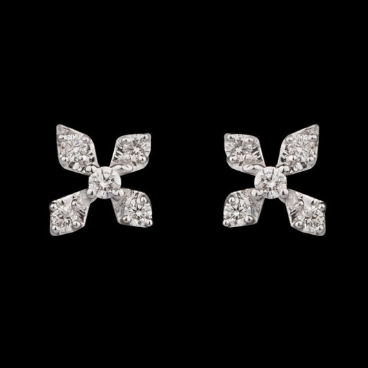14K Yellow Gold Diamond Earrings - 0.17ct VS-SI-HI