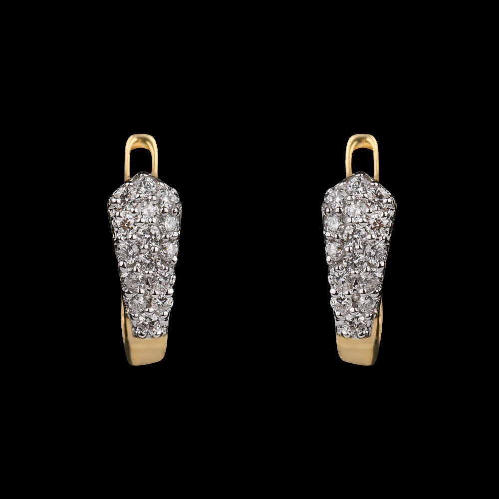 14K Yellow Gold Diamond Earrings - 0.26ct VVS-VS-GH
