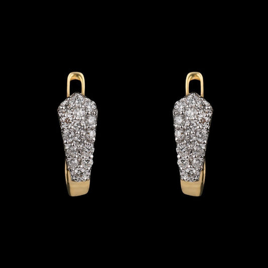 14K Yellow Gold Diamond Earrings - 0.26ct VVS-VS-GH
