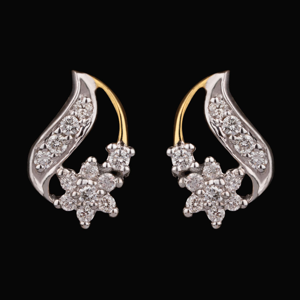 14K Yellow Gold Diamond Earrings - 0.25ct VS-SI-HI