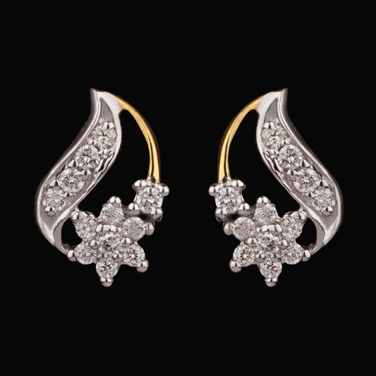 14K Yellow Gold Diamond Earrings - 0.25ct VS-SI-HI