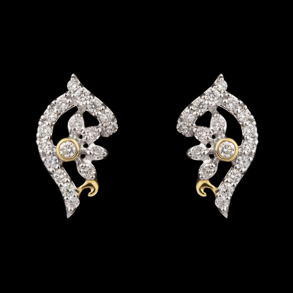 14K Yellow Gold Diamond Earrings - 0.33ct VS-HI